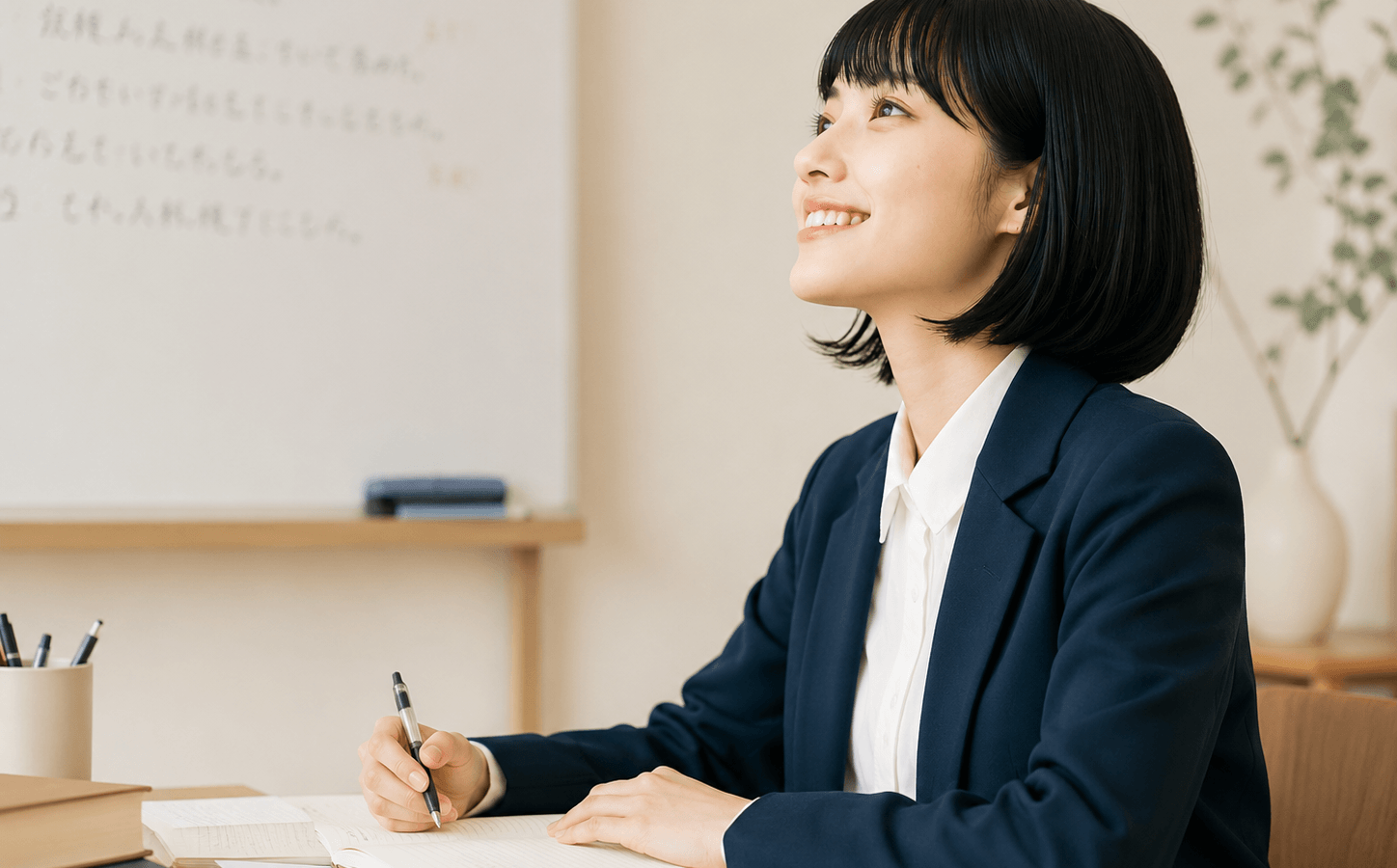 日本語教師の実務や授業準備をイメージした写真